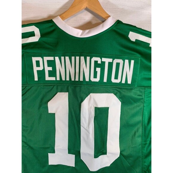 Handstitched Chad Pennington #10 New York Jets Jersey – Men’s XL Green NFL - Picture 3 of 7